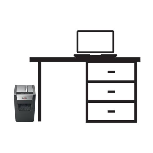 Destructora Rexel Momentum X312SL negro/plata