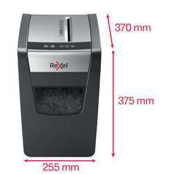 Destructora Rexel Momentum X312SL negro/plata
