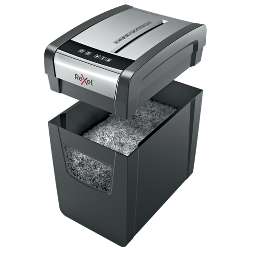 Destructora Rexel Momentum X312SL negro/plata