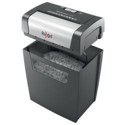 Destructora Rexel Momentum X406, negro/plata