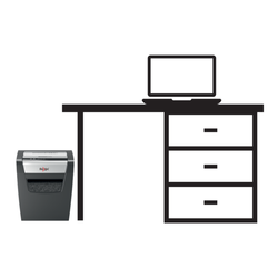 Destructora Rexel Momentum X410 negro/plata