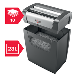 Destructora Rexel Momentum X410 negro/plata