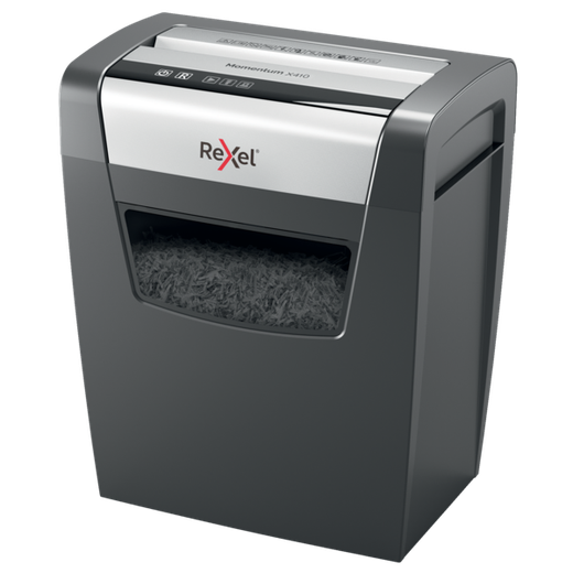 Destructora Rexel Momentum X410 negro/plata