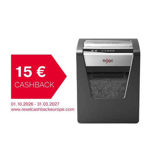 Destructora Rexel Momentum X415 negro/plata