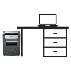 Destructora Rexel Momentum X420 negro/plata