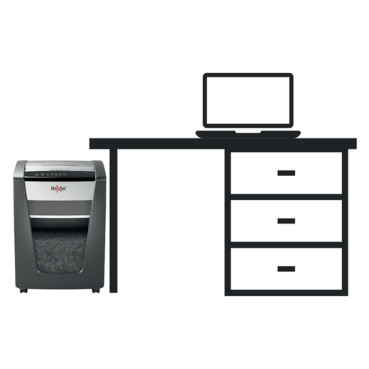 Destructora Rexel Momentum X420 negro/plata