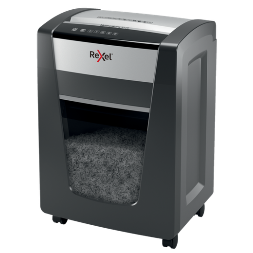 Destructora Rexel Momentum X420 negro/plata