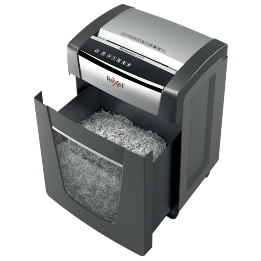 Destructora Rexel Momentum X420 negro/plata