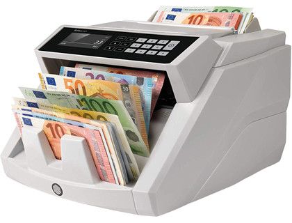 Detector contador de billetes falsos safescan 2465s 7 puntos de verificacion funcion añadir y de fajos