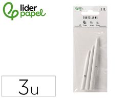 Difumino liderpapel bolsa de 3 unidades diametros surtidos 70 mm / 80 mm / 90 mm