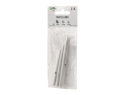 Difumino liderpapel bolsa de 3 unidades diametros surtidos 70 mm / 80 mm / 90 mm