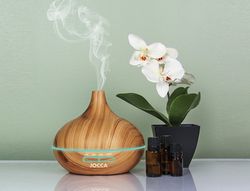 Difusor de aromas jocca 7 modos iluminacion incluye usb capacidad 300 ml 170x170x170 mm