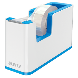 Dispensador de cinta adhesiva Leitz WOW DUAL, azul/blanco