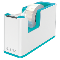 Dispensador de cinta adhesiva Leitz WOW DUAL, turquesa/blanco