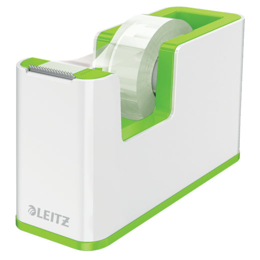 Dispensador de cinta adhesiva Leitz WOW DUAL, verde/blanco