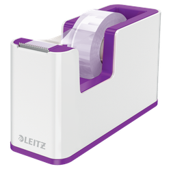 Dispensador de cinta adhesiva Leitz WOW DUAL, violeta/blanco