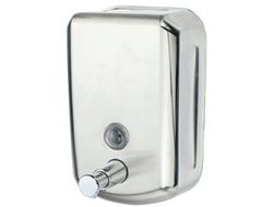 Dispensador Manual Q-Connect de Jabon 800 Ml Acero Inoxidable 178X114X56 Mm