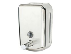 Dispensador Manual Q-Connect de Jabon 800 Ml Acero Inoxidable 178X114X56 Mm