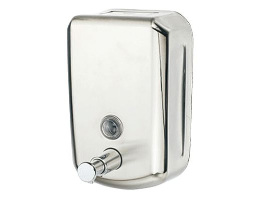 Dispensador Manual Q-Connect de Jabon 800 Ml Acero Inoxidable 178X114X56 Mm