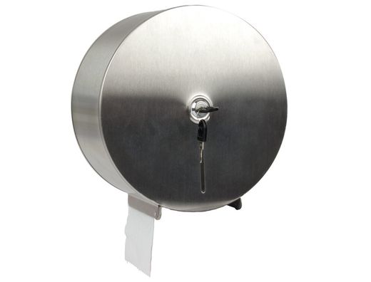 Dispensador Q-Connect de Papel Higienico Jumbo Acero Inoxidable 115X254X265 Mm