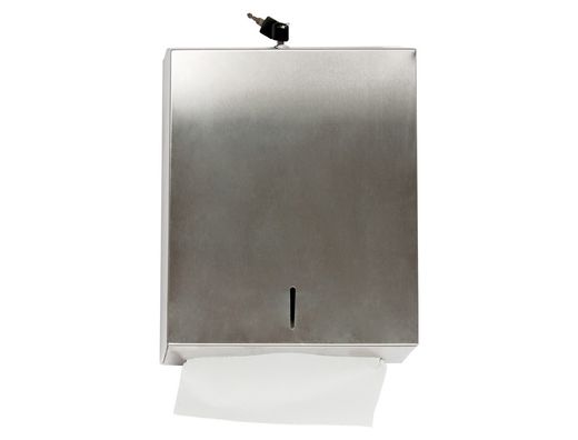 Dispensador Q-Connect de Toallitas de Papel Acero Inoxidable 283X100X365 Mm