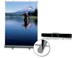 Display enrollable yosan roll up aluminio 1 cara ancho 85 cm altura 200 cm