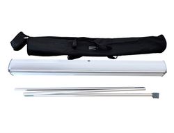 Display enrollable yosan roll up aluminio 1 cara ancho 85 cm altura 200 cm