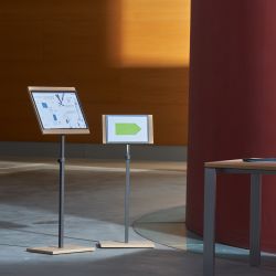 Display Regulable A3 Blanco Serie Natural