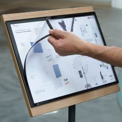 Display Regulable A4 Blanco Serie Natural