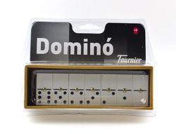 Domino chamelo fournier ficha marfilina en caja de plastico en blister