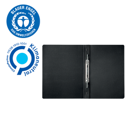 Dosier de cartón con clip en espiral Leitz Recycle. 100% reciclable. DIN A4, negro