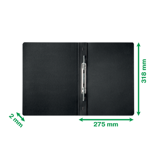 Dosier de cartón con clip en espiral Leitz Recycle. 100% reciclable. DIN A4, negro