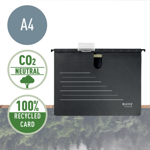 Dosier fástener colgante de cartón Alpha® Leitz Recycle. DIN A4.