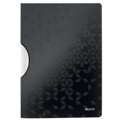 Dossier de presentación WOW. PP. DIN A4. Clip gris oscuro y tapas negro