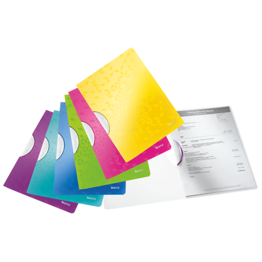 Dossier de presentación WOW. PP. DIN A4. Clip gris oscuro y tapas negro