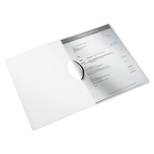 Dossier de presentación WOW. PP. DIN A4. Clip gris oscuro y tapas negro