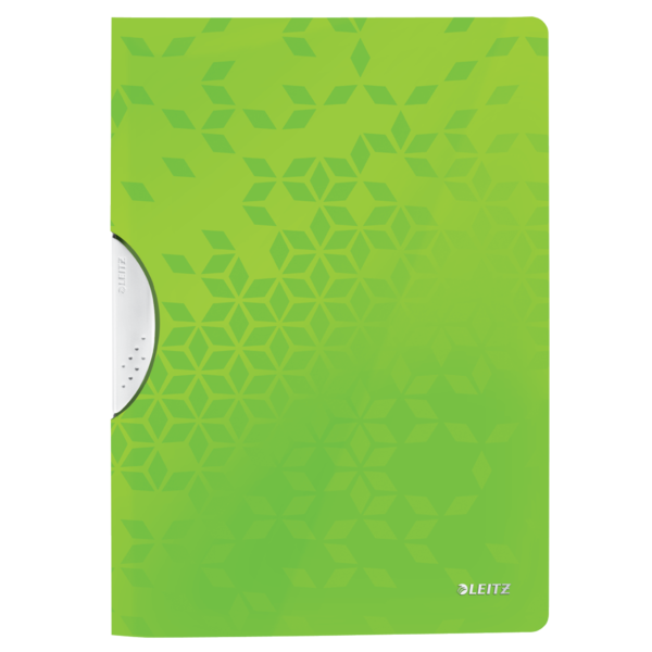 Dossier de presentación WOW. PP. DIN A4. Clip gris oscuro y tapas verde