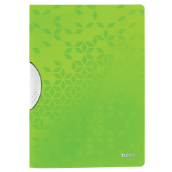 Dossier de presentación WOW. PP. DIN A4. Clip gris oscuro y tapas verde