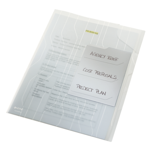 Dossier organizador Combifile (Bolsa 3) PP. 200 micras. DIN A4, blanco
