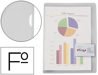 Dossier Pardo tarjetero extra PVC A4
