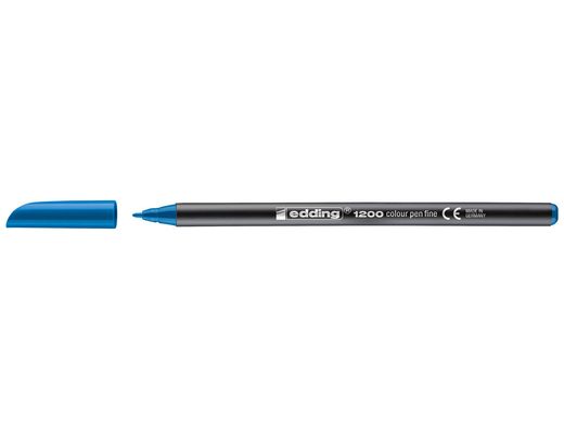 EDDING 1200 Rotulador azul claro trazo 0,5 a 1 mm. Ref. 1200-10