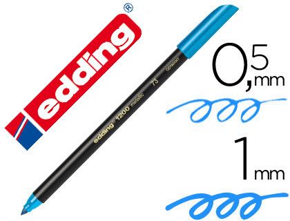 EDDING 1200 Rotulador azul claro trazo 0,5 a 1 mm. Ref. 1200-10
