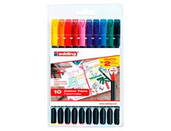 EDDING 1200 Rotulador Estuche 10 ud. colores surtidos trazo 0,5 a 1 mm. Ref. 1200-10-S