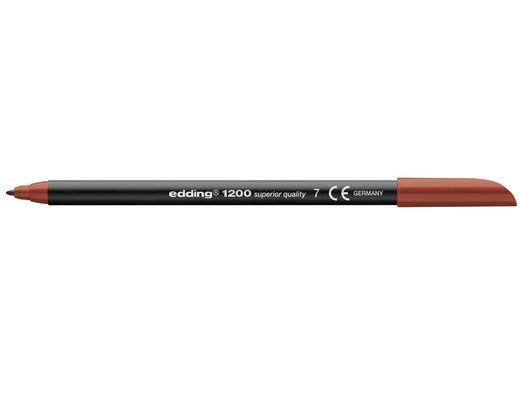 EDDING 1200 Rotulador marrón trazo 0,5 a 1 mm. Ref. 1200-07