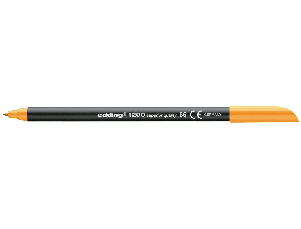 EDDING 1200 Rotulador naranja fluorescente trazo 0,5 a 1 mm. Ref. 1200-66