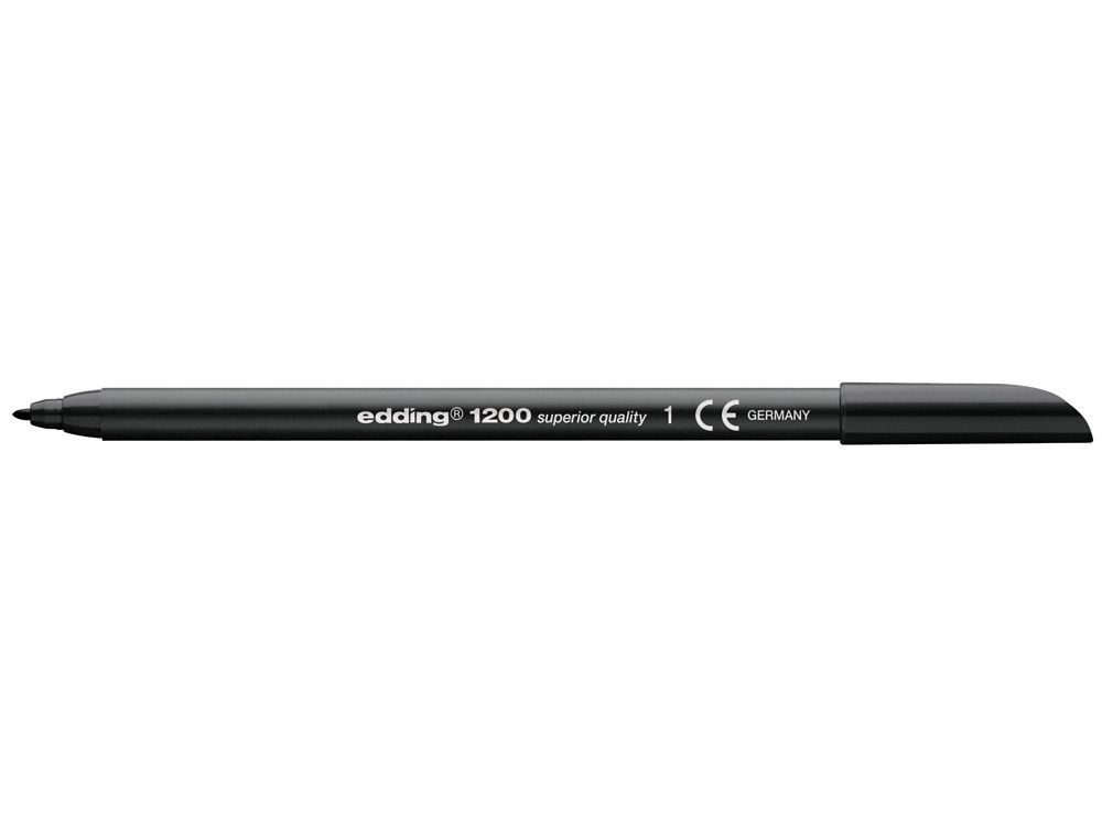 EDDING 1200 Rotulador negro trazo 0,5 a 1 mm. Ref. 1200-01