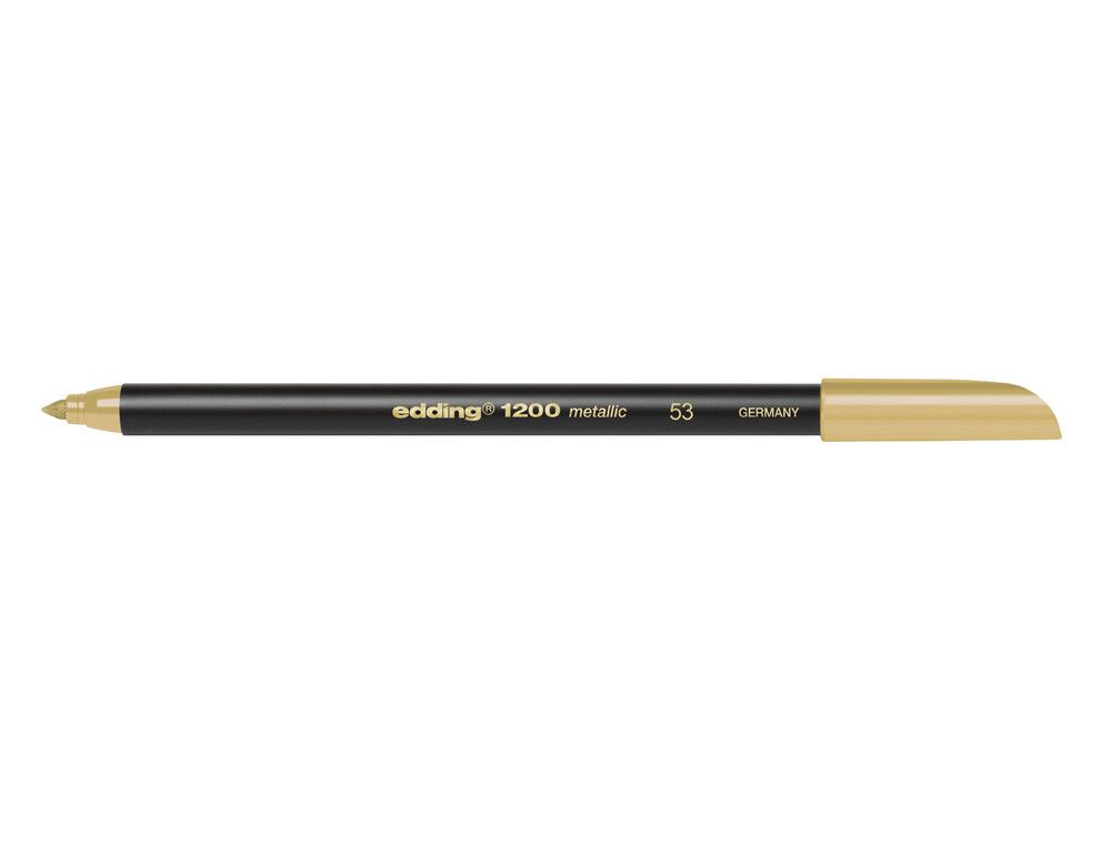 EDDING 1200 Rotulador oro metallic trazo 0,5 a 1 mm. Ref. 1200-53
