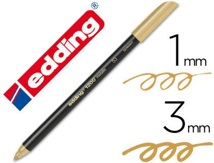 EDDING 1200 Rotulador oro metallic trazo 0,5 a 1 mm. Ref. 1200-53