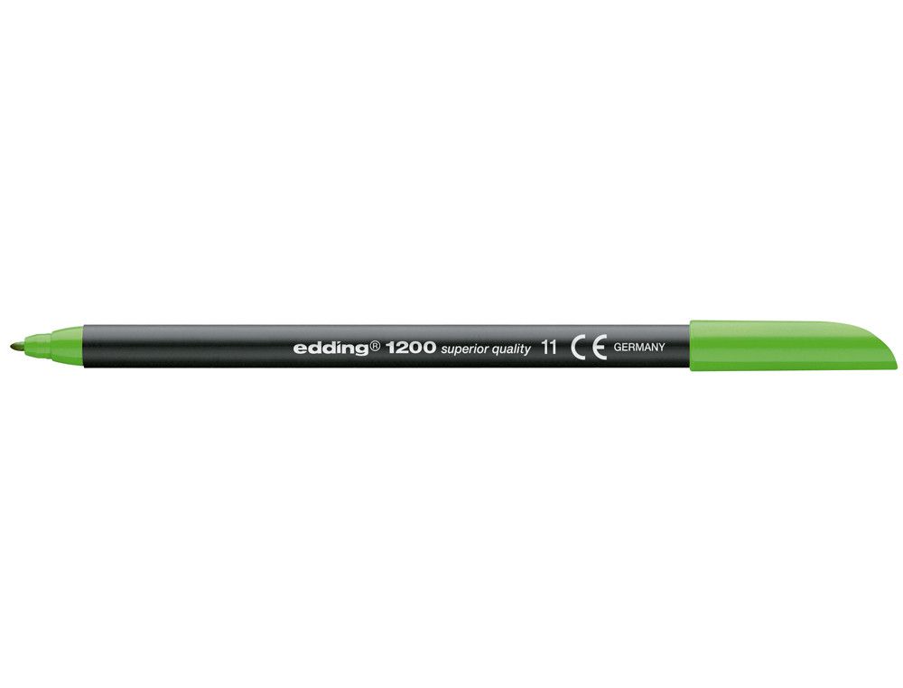 EDDING 1200 Rotulador verde claro trazo 0,5 a 1 mm. Ref. 1200-11