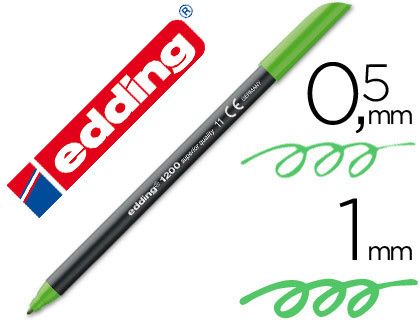 EDDING 1200 Rotulador verde claro trazo 0,5 a 1 mm. Ref. 1200-11